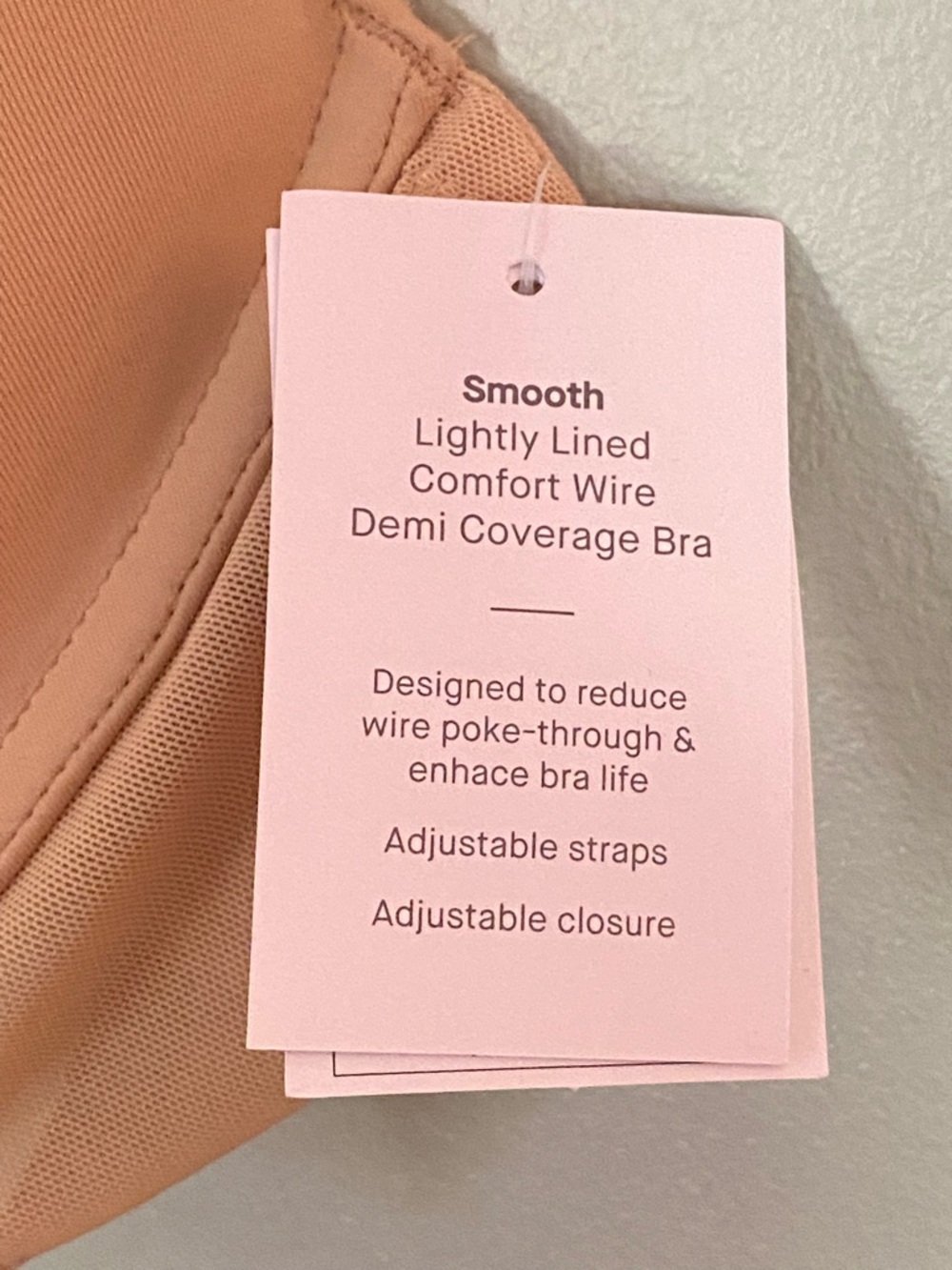Auden Demi Coverage Bra Beige Lightly Lined Comfort Wire Womens Size 42DD NWT - Picture 6 of 7
